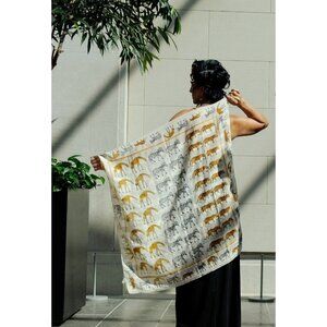 Vintage Symphony Scarfs Wild Animals Scarf Accessories made in Italy